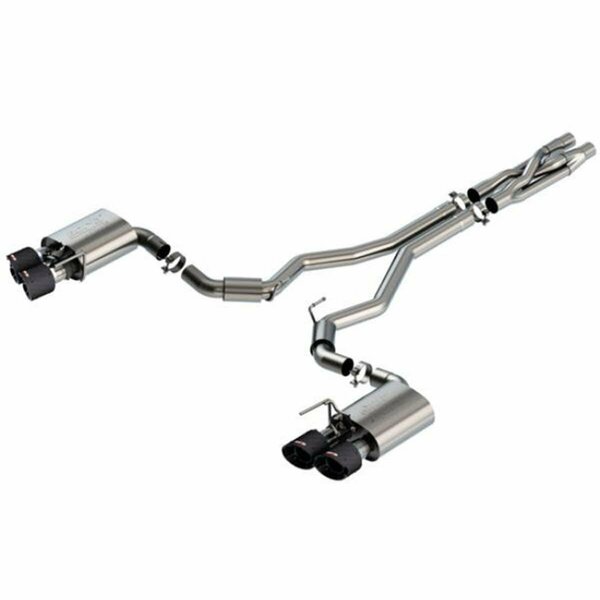 Borla 3 in. ATAK CatBack Exhaust with Carbon Fiber Tips for 2020 Ford GT500 5.2L AT 140837CF